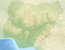 Reliefkarte: Nigeria