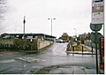 Oxford station's car park as it was in 2002. It was resurfaced in 2000 and is due to be heavily expanded and overhauled along with the rest of the station in the mid 2010's, when the line to Bicester is improved. The strip of wasteland by the path, which was resurfaced in 2003, will become part of the new car park.