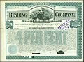 Gold Bond of the Reading Company, issued June 19, 1902