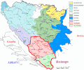 Map with Neretva basin highlighted