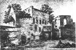 Retscherruine und Margaretenkapelle um 1830