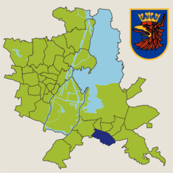 Location of Bukowe-Klęskowo within Szczecin