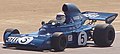 A Tyrrell 005 from the 1972 season being demonstrated at Monterey Historic