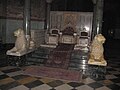 Inside the cathedral: the Royal thrones