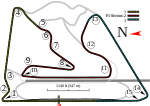 Layout of the Bahrain International Circuit
