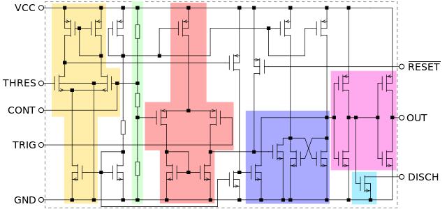 555 internal schematic of CMOS version