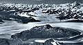 Great Nunatak in lower half of frame surrounded by Columbia Glacier in 1966