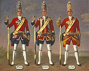 Grenadiers, 7th Royal Fusiliers, 8th King's and 9th Regiments of Foot