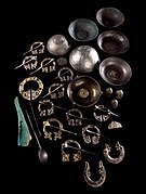 Early medieval hoard of Pictish silver objects dated c AD 800