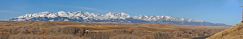 East face of the Crazy Mountains in the northern Rocky Mountains of Montana (2015)