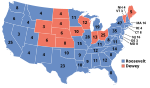 Electoral map, 1944 election