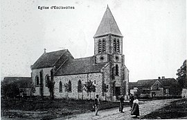 The church of Esclavolles in 1912