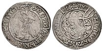 Elector Frederick II Judenkopfgroschen (Oberwähr), Freiberg Mint, 1444 to c. 1451