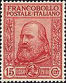 Image 1A 1910 Italian stamp commemorating the 50th anniversary of the Expedition of the Thousand