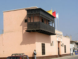 „Unabhängigkeits-Balkon“ in Huaura