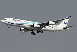 Airbus A340-300 der Iran Asseman Airlines