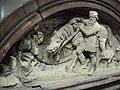 Reliefstein des Bades der Königin von Ungarn mit der Darstellung der Sage der Entdeckung derr heißen Quellen