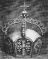 German State Crown, wooden model, 1872