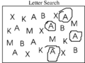 Letter search neglect test result