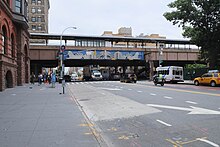 the elevated 125th Street station of the Metro-North Railroad