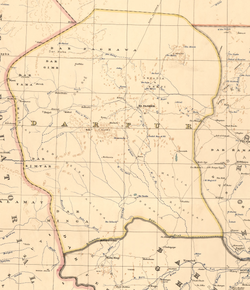 Map of Darfur in 1914.