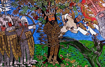 2011 painting of the death of Edmund