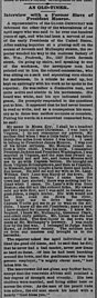 In 1875, the St. Louis Globe published this interview with Moses Key, a former slave of James Monroe