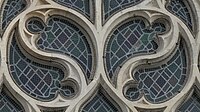 Mouchettes in the south façade windows of the Church of Saint-Pierre, Caen