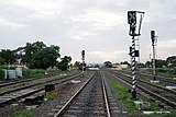 Railway tracks of Parbhani station