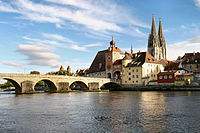 Altstadt von Regensburg mit Stadtamhof