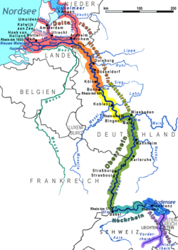 Sections of the Rhine
