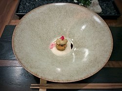 Saki Zuke Kumamoto oyster at n/naka