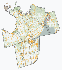 Alliston is located in Simcoe County