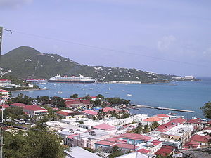 Charlotte Amalie from a Dronningens Quarter overlook