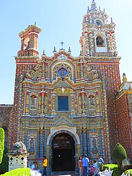 Baroque - Church of San Francisco Acatepec, San Andrés Cholula, Mexico, unknown artchitect, 17th–18th centuries