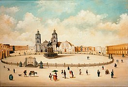 View of the Plaza Mayor de México, 1797 by Rafael Ximeno y Planes