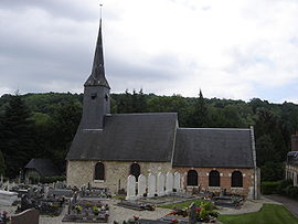 The church in Tourville-sur-Pont-Audemer