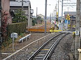 Übergang zur Meitetsu-Hashima-Linie in Egira