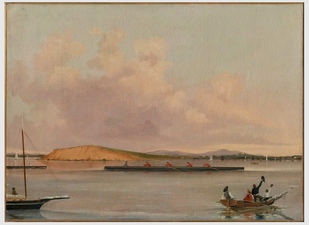 Boat Race, Boston Harbor, by A. A. Lawrence, 1852 (Museum of Fine Arts, Boston)