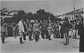 Colonel Mavroudis swears in officers and troops loyal to Venizelos and to the Provisional Government of National Defence, photo published in Le Miroir, 17 June 1917.