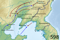 Goguryeo–Sui War in 598 AD