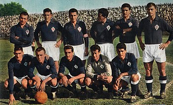 Fiorentina team which won their first league title in the 1955–56 season
