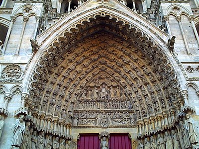 Day of Judgement Tympanum at Amiens Cathedral