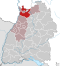 Lage des Rhein-Neckar-Kreises in Baden-Württemberg