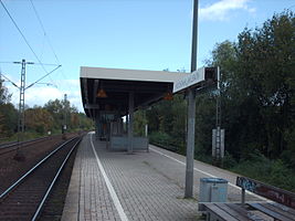 Blick auf den Bahnsteig (2007)