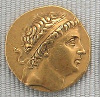 Diodotus of Bactria wearing the diadema, a white ribbon which was the Hellenistic symbol of kingship