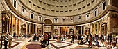 Panoramic view of the Pantheon (Rome), built between 113 and 125