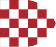 Flag of Croatia in personal union with Hungary