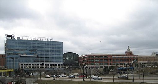 Providence Place with the Gtech headquarters obscuring left view