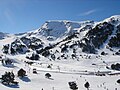 Januar 2011: Ansicht einer Piste im Grandvalira-Skigebiet